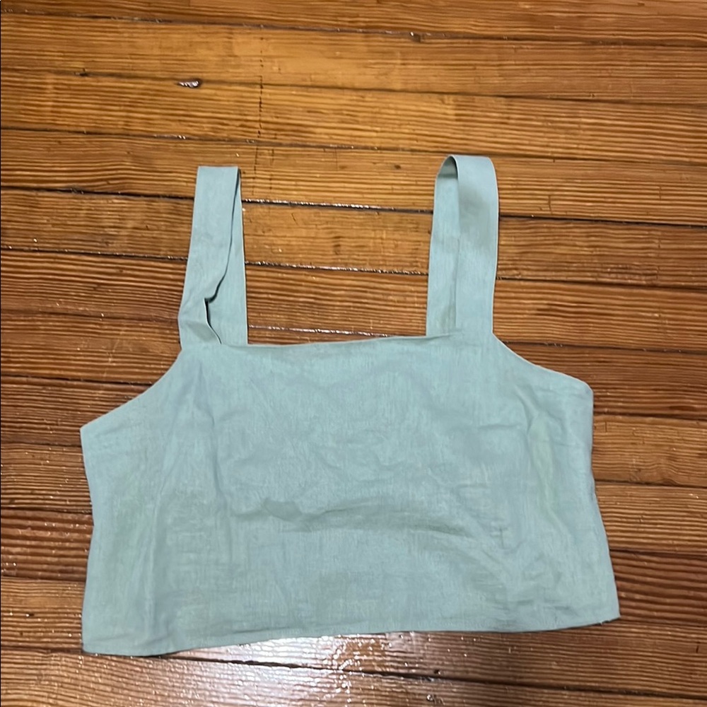 Mint Green Sleeveless Women's Top